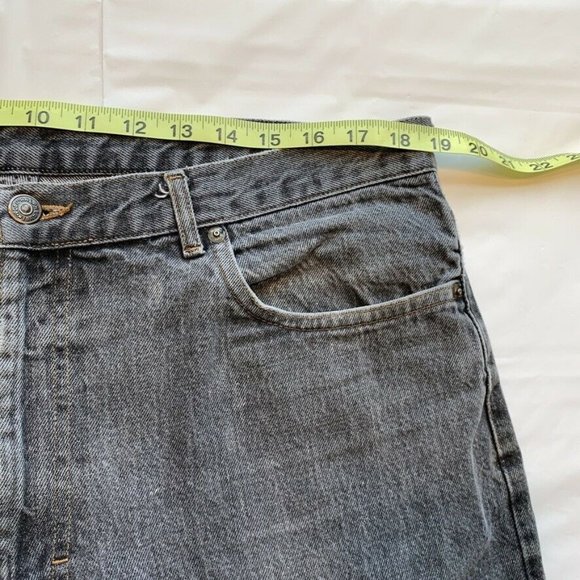 Vintage Polo Ralph Lauren Jeans‎ Mens 38x30 (38x28) USA Made Loose Black Denim - Picture 10 of 12